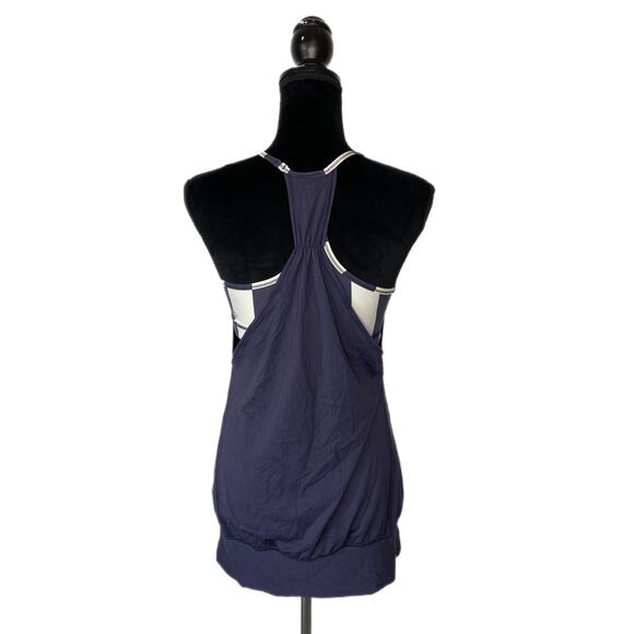 Lululemon No Limits Tank Cadet Blue Steep Stripe - Women's Size 8 - Picture 2 of 5